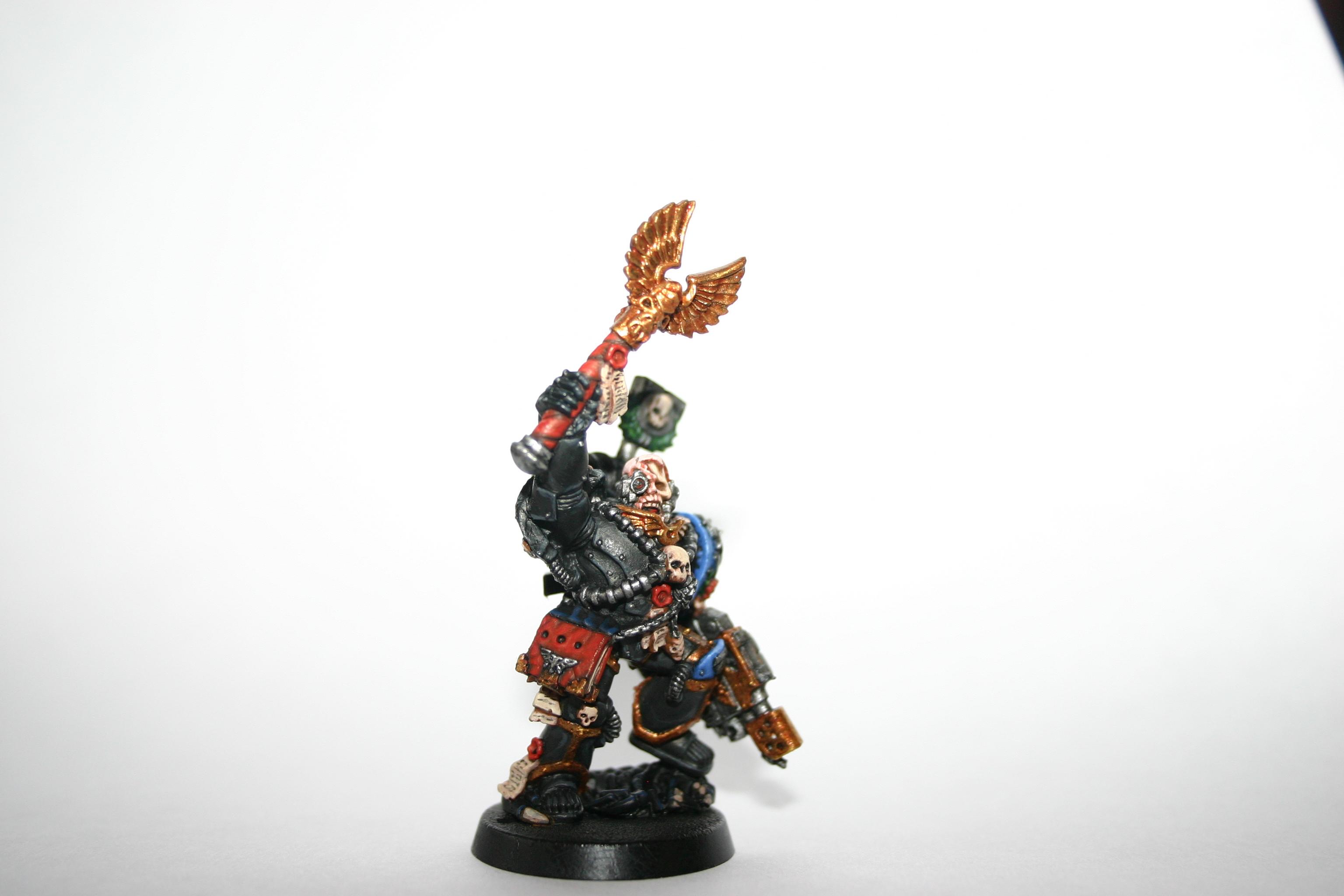 WARHAMMER 40K SPACE Marine Ultramarines Chaplain Cassius Painted Metal OOP EUR 44,90 - FR